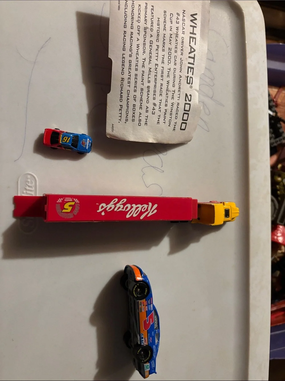 The King Richard Petty #43 Blue and Orange Die-Cast Toy Car +
